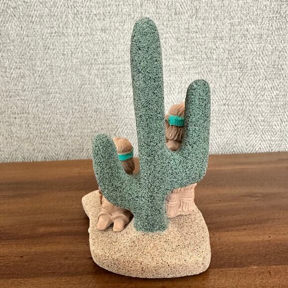 RARE VTG Native American Painted Nativity Scene Sand Pottery‎ Jesus Mary Joseph - Picture 3 of 7